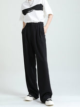 Simple Loose High Waiste Thin Wide Leg Casual Pants